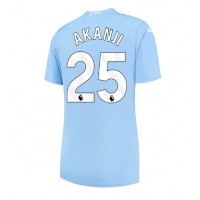 Camiseta Manchester City Manuel Akanji #25 Primera Equipación Replica 2023-24 para mujer mangas cortas